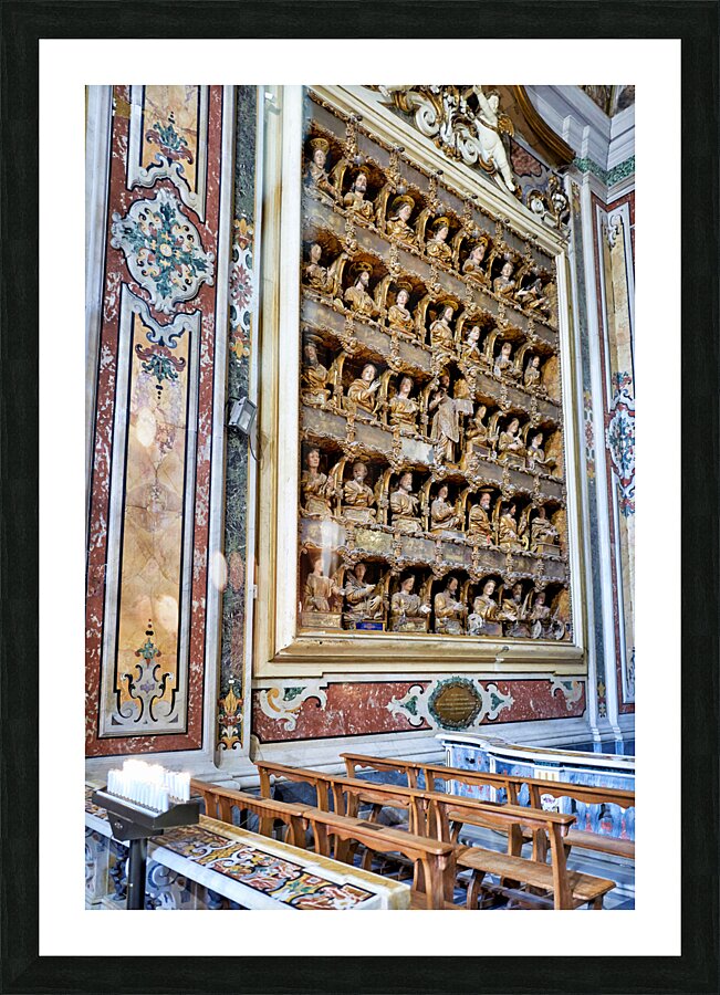 Gesu Nuovo New Jesus is the name of a baroque church in Naples Campania Italy. Picture Frame print