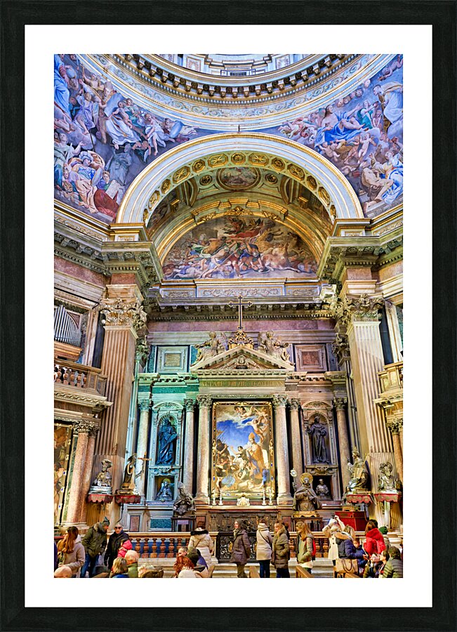 Naples Campania Italy. Naples Cathedral Duomo di Napoli Cattedrale di Santa Maria Assunta or Cattedrale di San Gennaro Picture Frame print