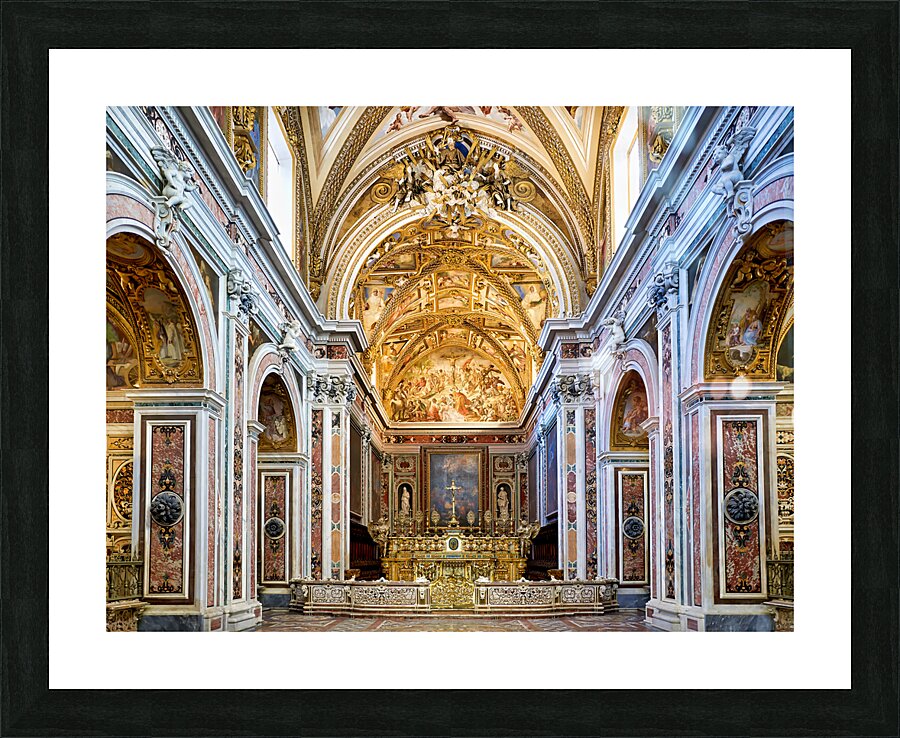Naples Campania Italy. The Certosa di San Martino Charterhouse of St. Martin is a former monastery complex now a museum Picture Frame print