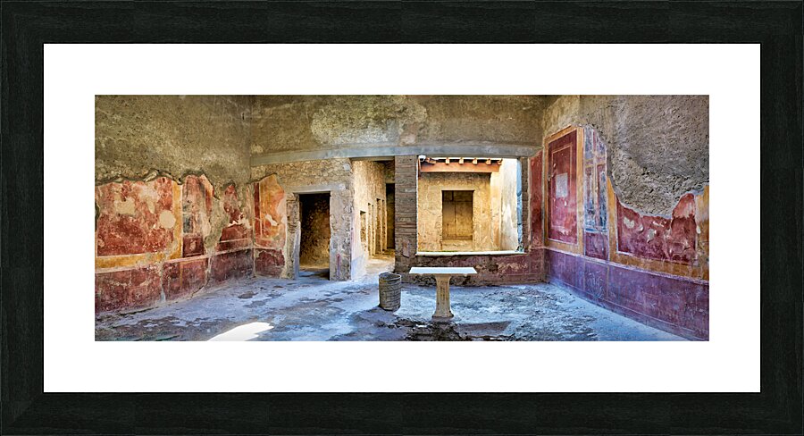 Naples Campania Italy. Pompeii was an ancient Roman city Picture Frame print