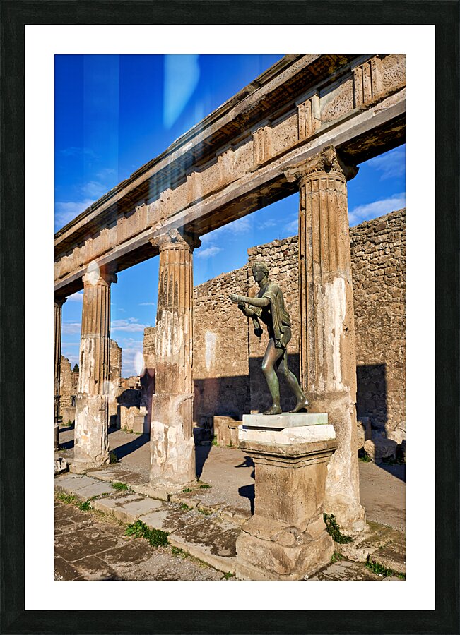 Naples Campania Italy. Pompeii was an ancient Roman city Picture Frame print