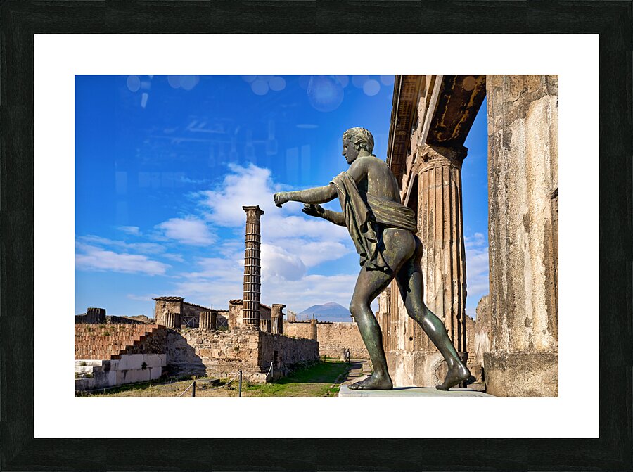 Naples Campania Italy. Pompeii was an ancient Roman city Picture Frame print