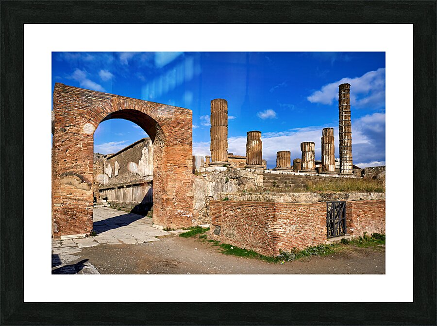 Naples Campania Italy. Pompeii was an ancient Roman city Picture Frame print
