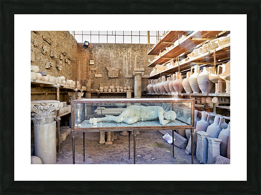 Naples Campania Italy. Pompeii was an ancient Roman city Picture Frame print
