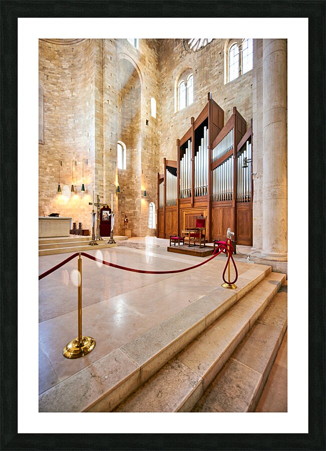 Apulia Puglia Italy. Trani. Basilica Cattedrale Beata Maria Vergine Assunta dedicated to Saint Nicholas Picture Frame print