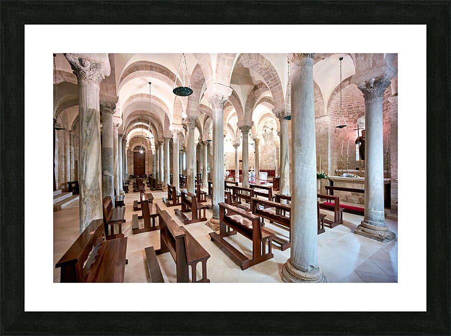 Apulia Puglia Italy. Trani. Basilica Cattedrale Beata Maria Vergine Assunta dedicated to Saint Nicholas Picture Frame print