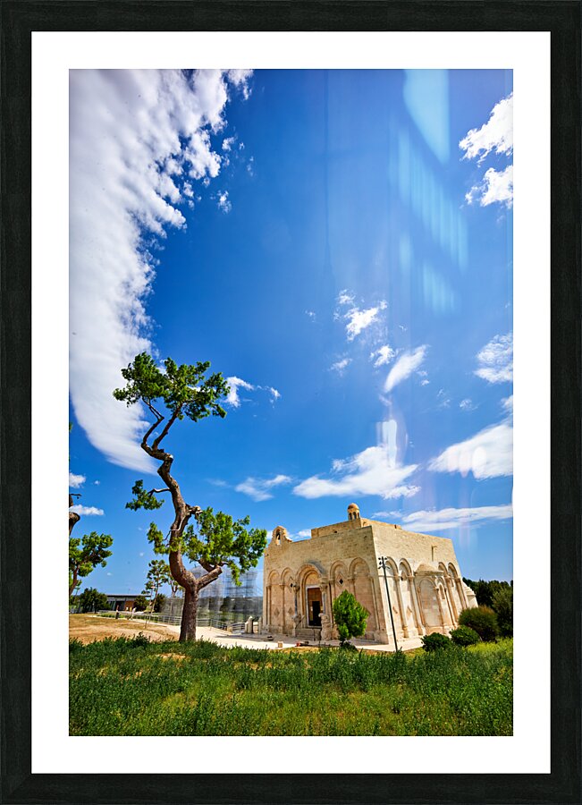 Apulia Puglia Italy. The Basilica of Santa Maria Maggiore di Siponto Picture Frame print