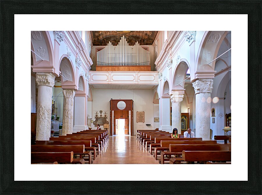 Vieste Gargano. Apulia Puglia Italy. The Cathedral Picture Frame print
