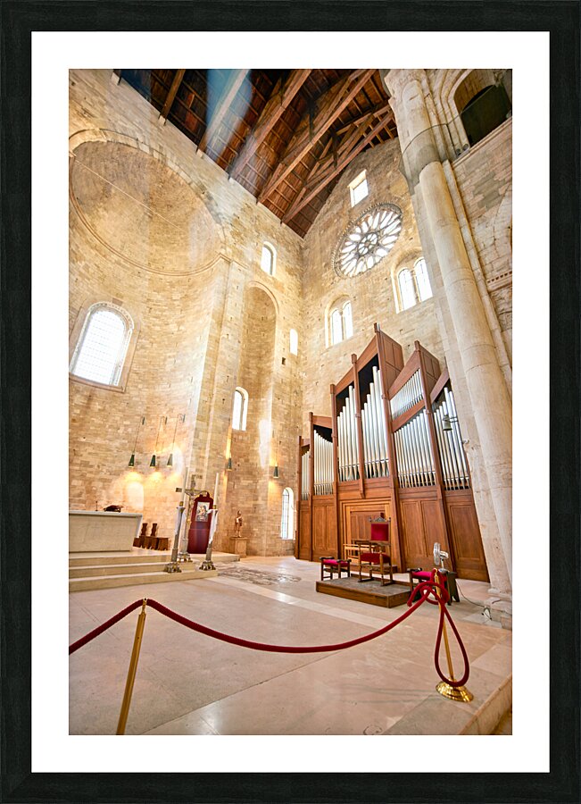 Apulia Puglia Italy. Trani. Basilica Cattedrale Beata Maria Vergine Assunta dedicated to Saint Nicholas Picture Frame print