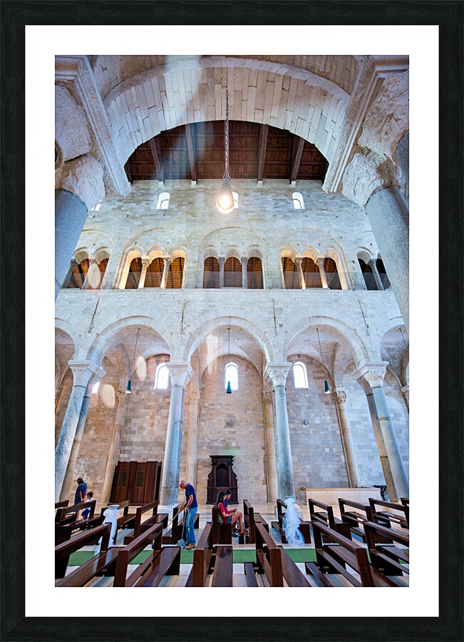 Apulia Puglia Italy. Trani. Basilica Cattedrale Beata Maria Vergine Assunta dedicated to Saint Nicholas Picture Frame print