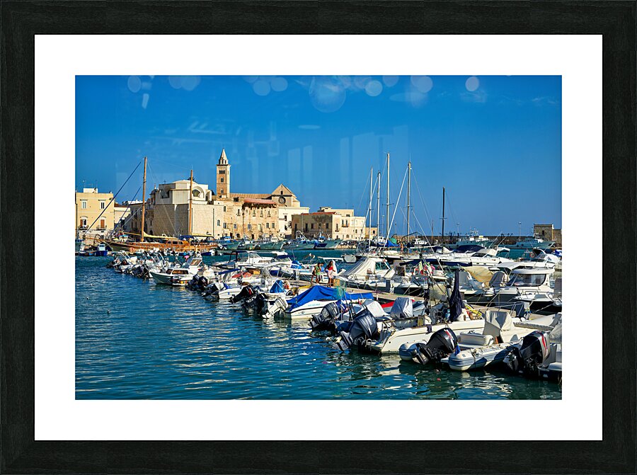 Apulia Puglia Italy. Trani. The seaport Picture Frame print