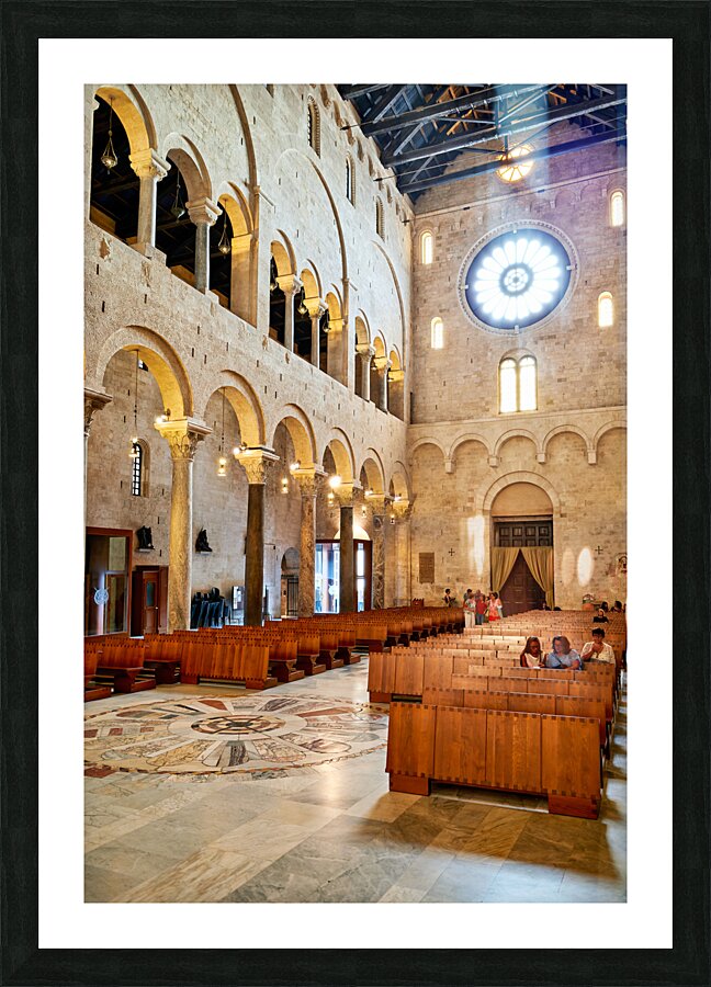 Apulia Puglia Italy. Bari. The Cathedral of Saint Sabinus Picture Frame print