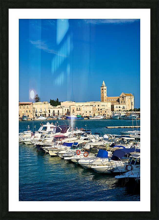 Apulia Puglia Italy. Trani. The seaport Picture Frame print