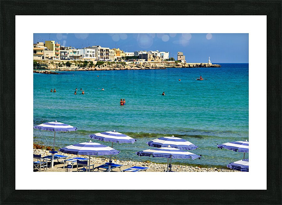 Apulia Puglia Salento. Italy. Otranto. The beach Picture Frame print