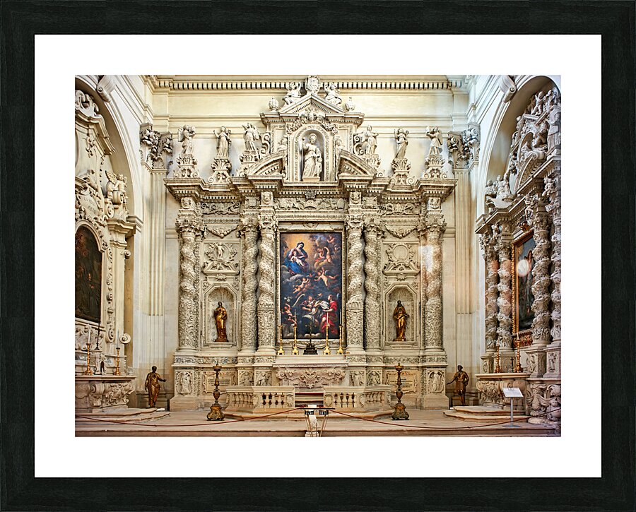 Apulia Puglia Salento Italy. Lecce. Santa Irene church Picture Frame print