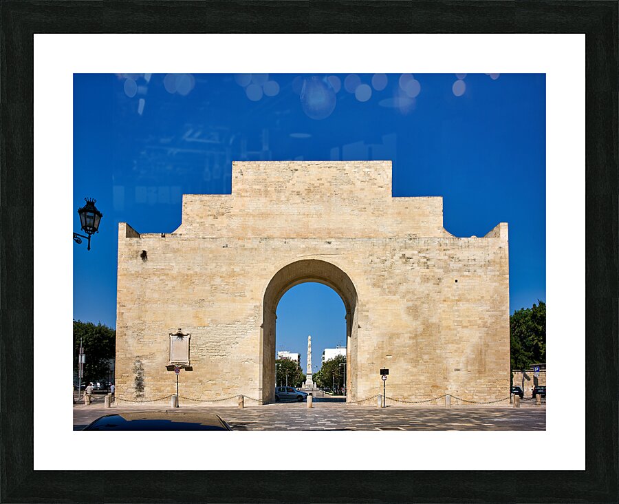 Apulia Puglia Salento Italy. Lecce. Porta Napoli Picture Frame print