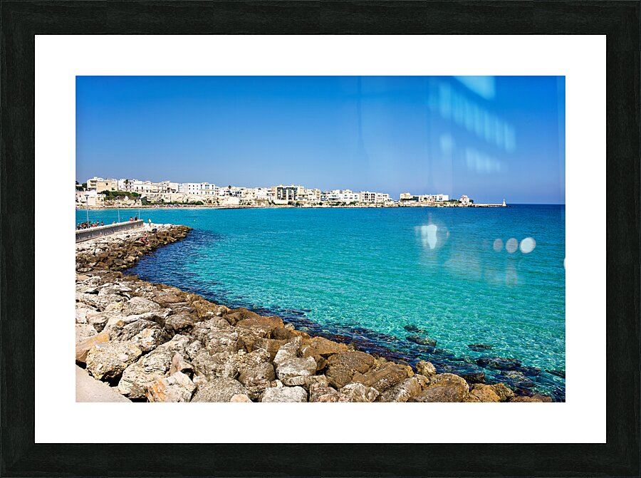 Apulia Puglia Salento. Italy. Otranto. The beach Picture Frame print