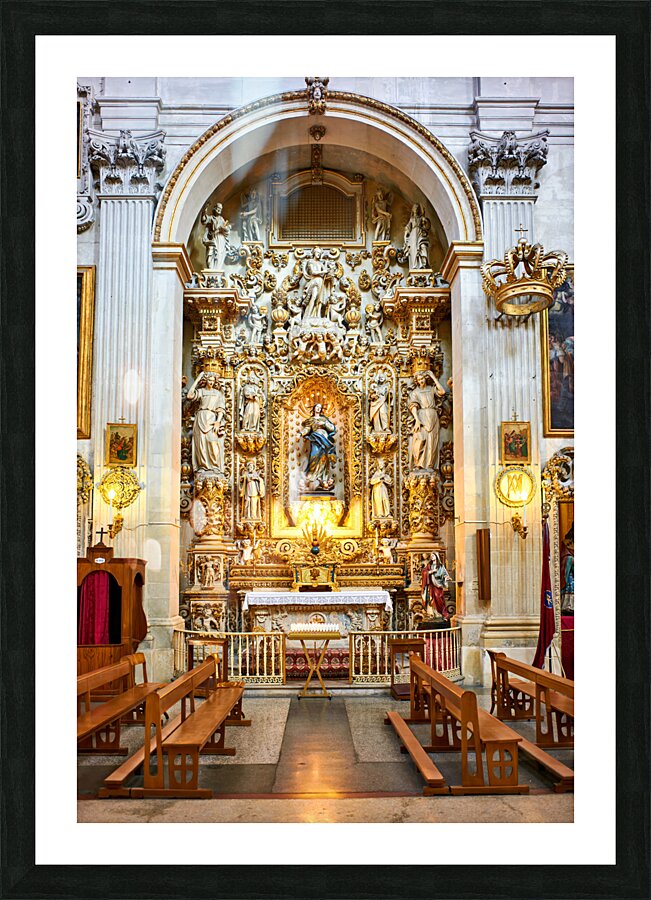 Apulia Puglia Salento Italy. Lecce. Santa Chiara church Picture Frame print