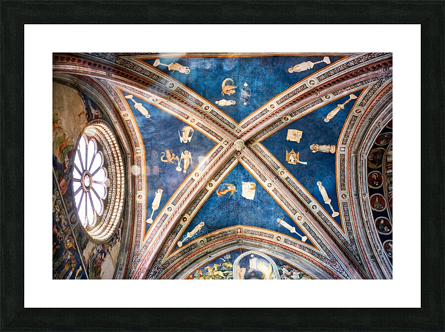 Salento. Apulia Puglia Italy. Galatina. Santa Caterina dAlessandria church. Frescoes by Francesco dArezzo Picture Frame print