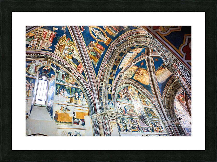 Salento. Apulia Puglia Italy. Galatina. Santa Caterina dAlessandria church. Frescoes by Francesco dArezzo Picture Frame print