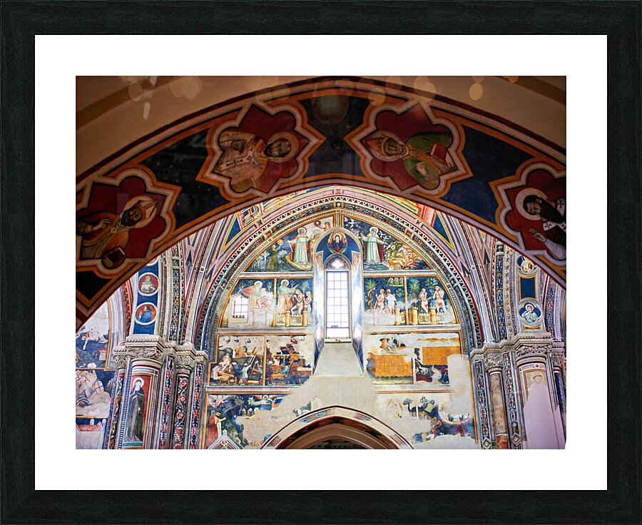 Salento. Apulia Puglia Italy. Galatina. Santa Caterina dAlessandria church. Frescoes by Francesco dArezzo Picture Frame print