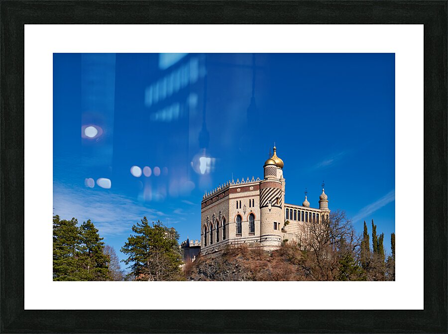 Bologna Italy. Rocchetta Mattei is a fortress located in the northern Apennines Picture Frame print