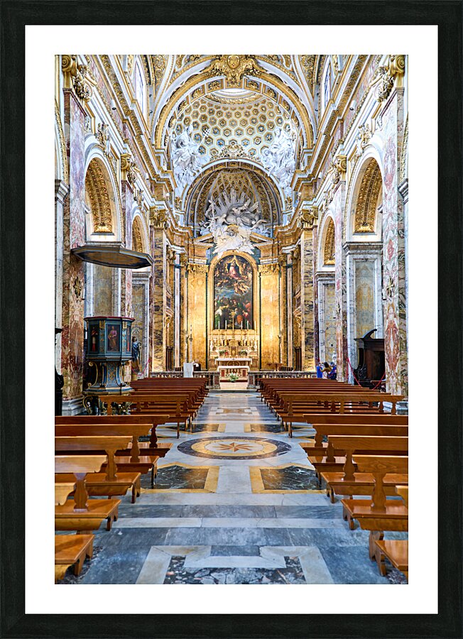 Rome Lazio Italy. The Church of St. Louis of the French is a Roman Catholic church Picture Frame print
