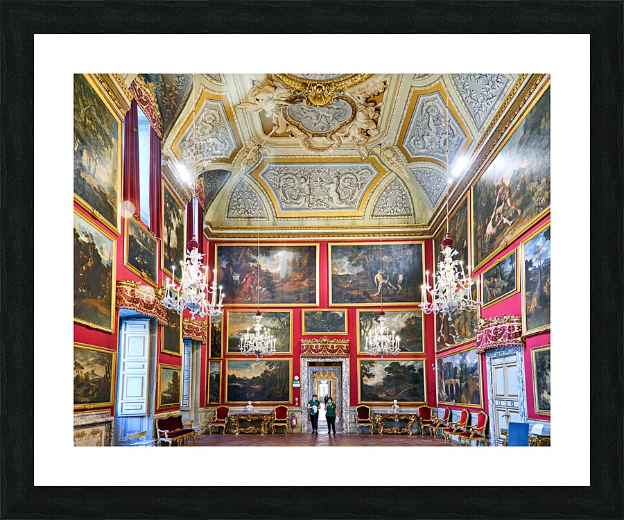 Rome Lazio Italy. The Doria Pamphilj Gallery is a large art collection housed in the Palazzo Doria Pamphilj. Salone del Pussino Picture Frame print
