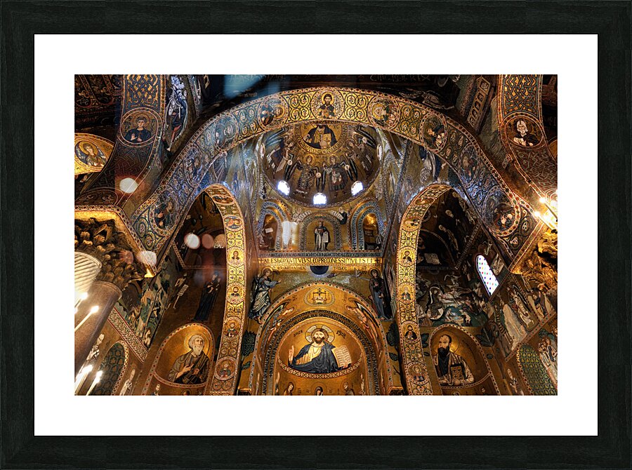 Palermo Sicily Italy. Cappella Palatina inside Palazzo dei Normanni Picture Frame print