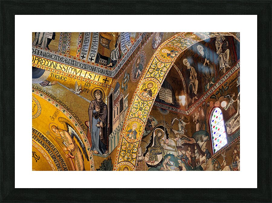 Palermo Sicily Italy. Cappella Palatina inside Palazzo dei Normanni Picture Frame print