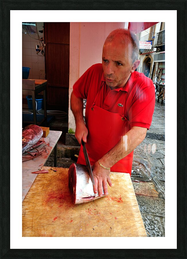 Palermo Sicily Italy. La Vucciria open air market Picture Frame print