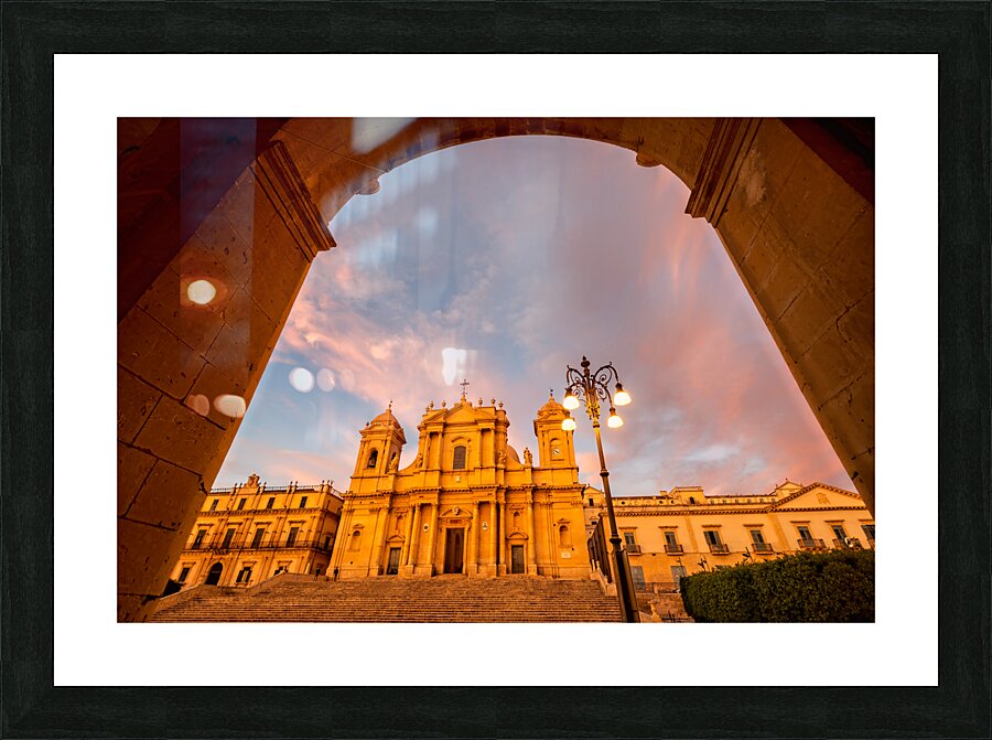 Noto Sicily Italy. The Cathedral Picture Frame print