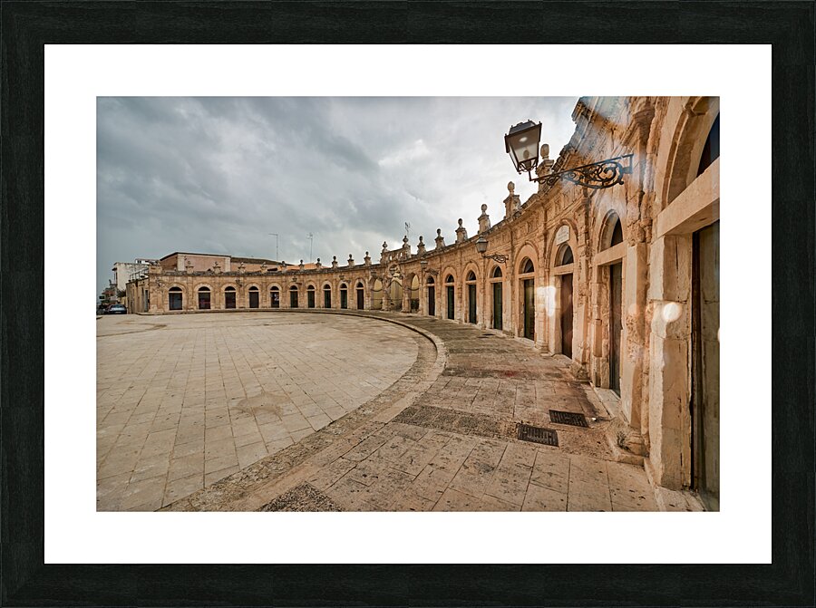 Loggiato del Sinatra. Ispica Sicily Italy Picture Frame print