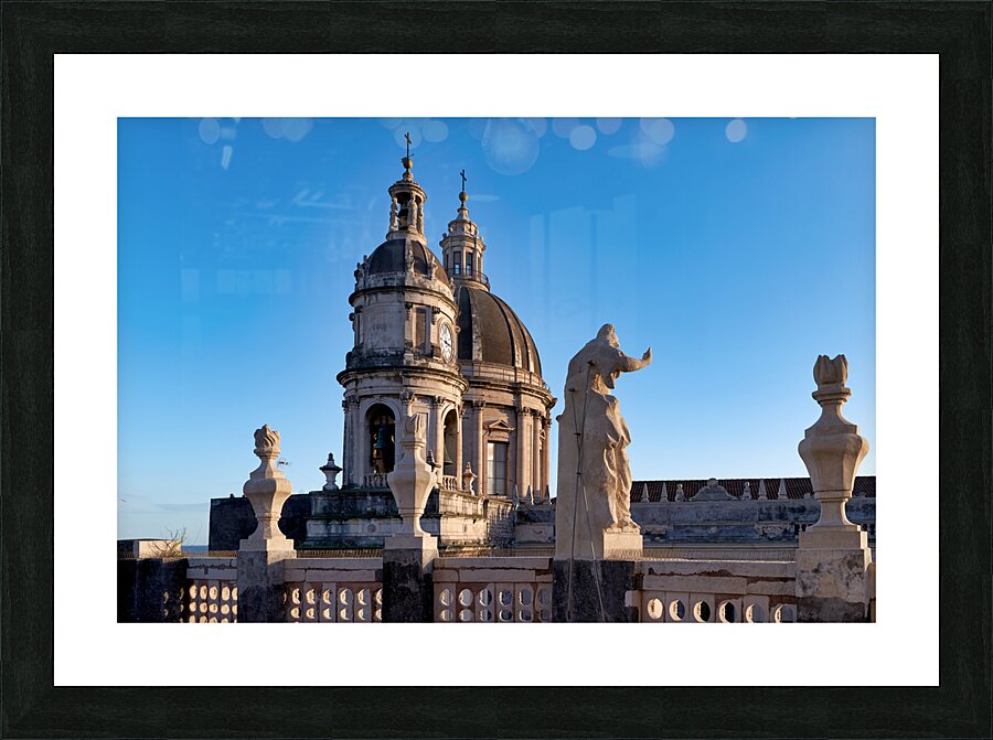 Metropolitan Cathedral of Saint Agatha Duomo Catania Sicily Italy Picture Frame print