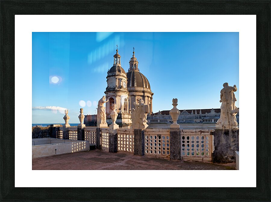 Metropolitan Cathedral of Saint Agatha Duomo Catania Sicily Italy Picture Frame print