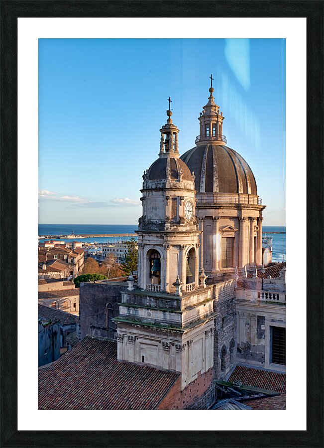 Metropolitan Cathedral of Saint Agatha Duomo Catania Sicily Italy Picture Frame print