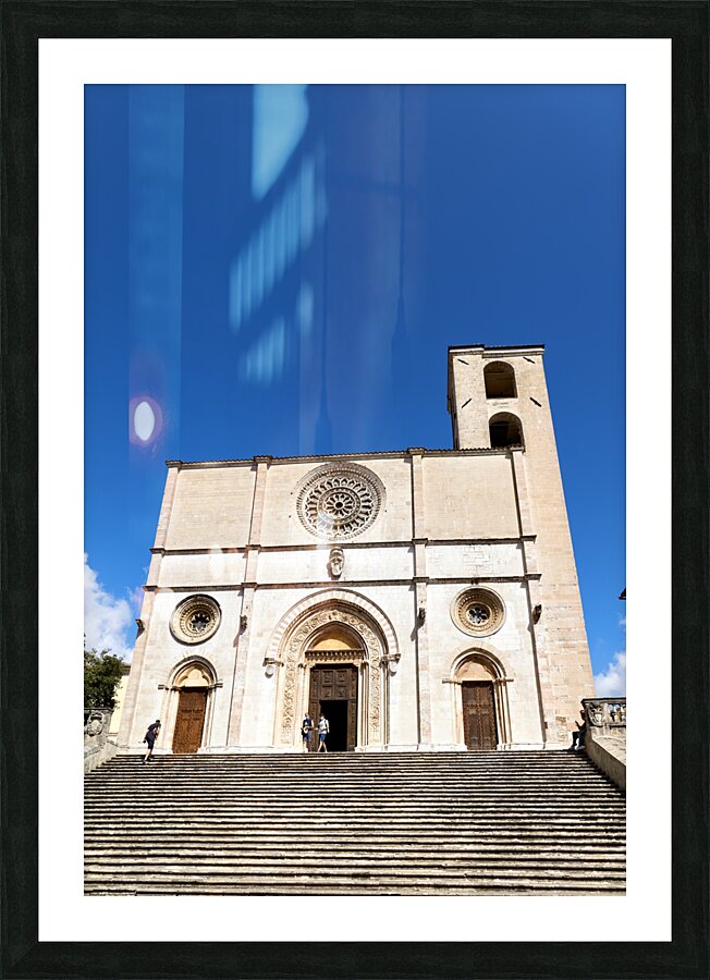 Todi Umbria Italy. Concattedrale della Santissima Annunziata. Cathedral. Piazza del Popolo Picture Frame print