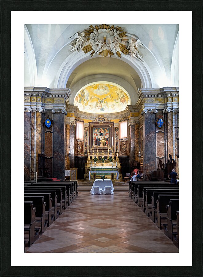 Città della Pieve Umbria Italy. The Cathedral of San Gervasio e Protasio Picture Frame print