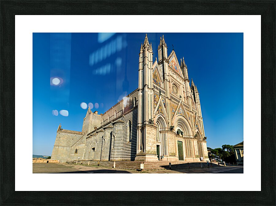 Orvieto Umbria Italy. The facade of the Cathedral Picture Frame print