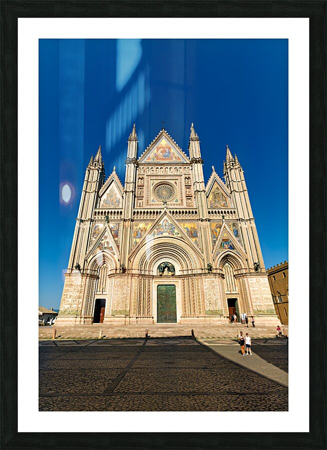 Orvieto Umbria Italy. The facade of the Cathedral Picture Frame print