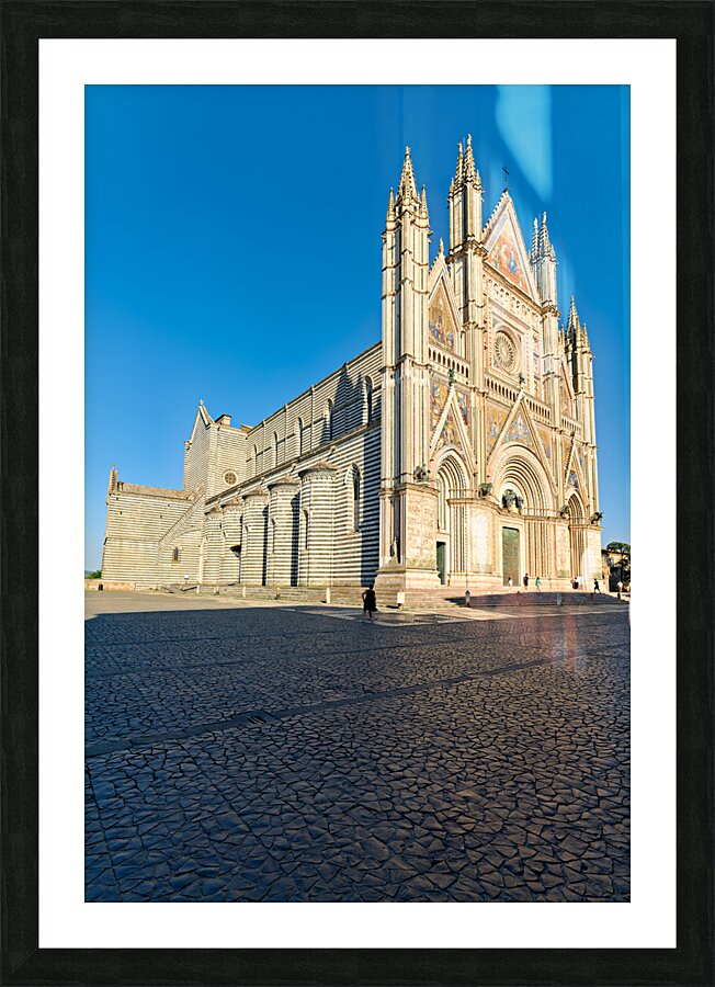 Orvieto Umbria Italy. The facade of the Cathedral Picture Frame print