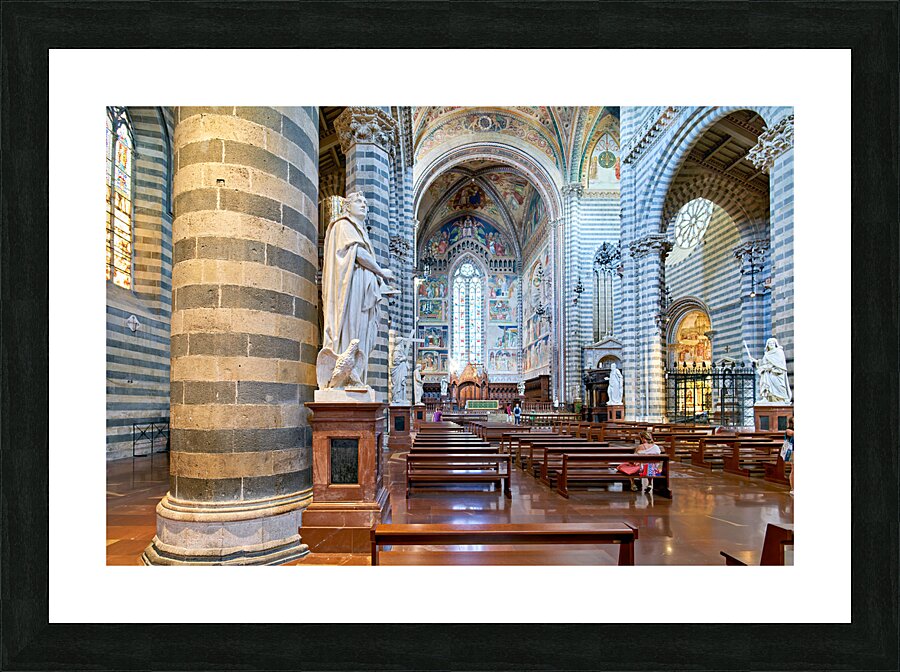 Orvieto Umbria Italy. The interior of the Cathedral Picture Frame print