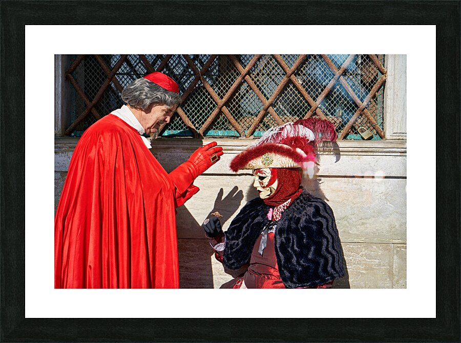 Venice Italy. The Carnival Picture Frame print