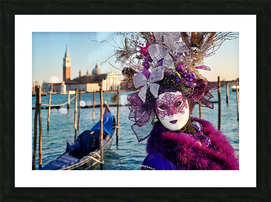 Venice Italy. The Carnival Picture Frame print