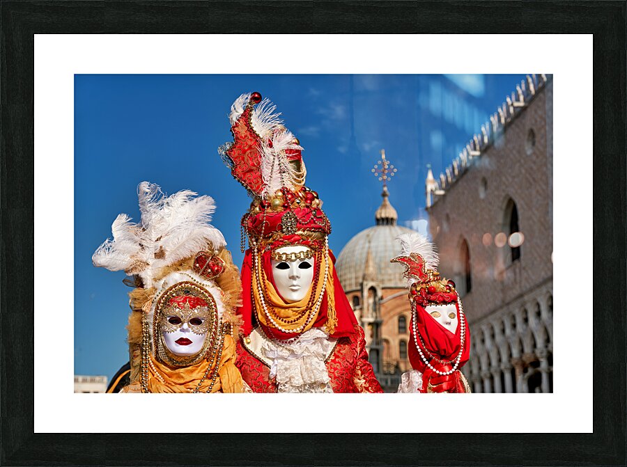 Venice Italy. The Carnival Picture Frame print