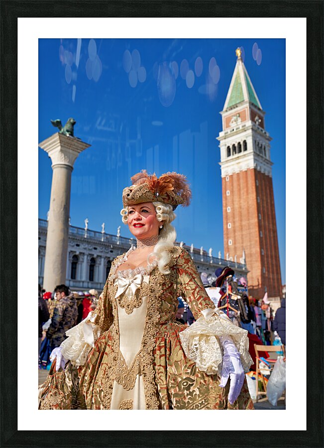 Venice Italy. The Carnival Picture Frame print