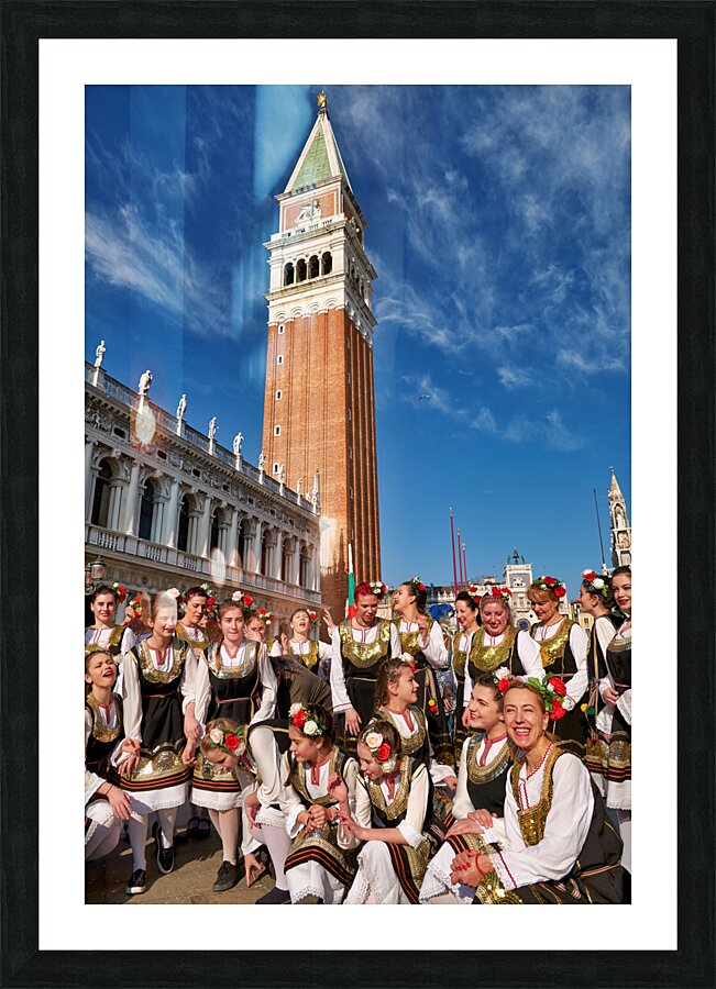 Venice Italy. The Carnival Picture Frame print