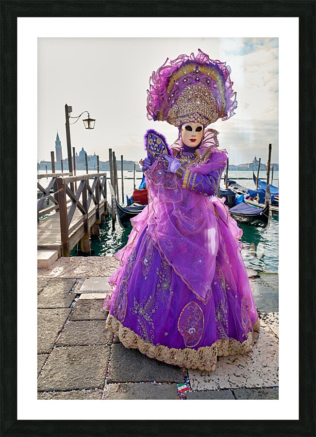 Venice Italy. The Carnival Picture Frame print