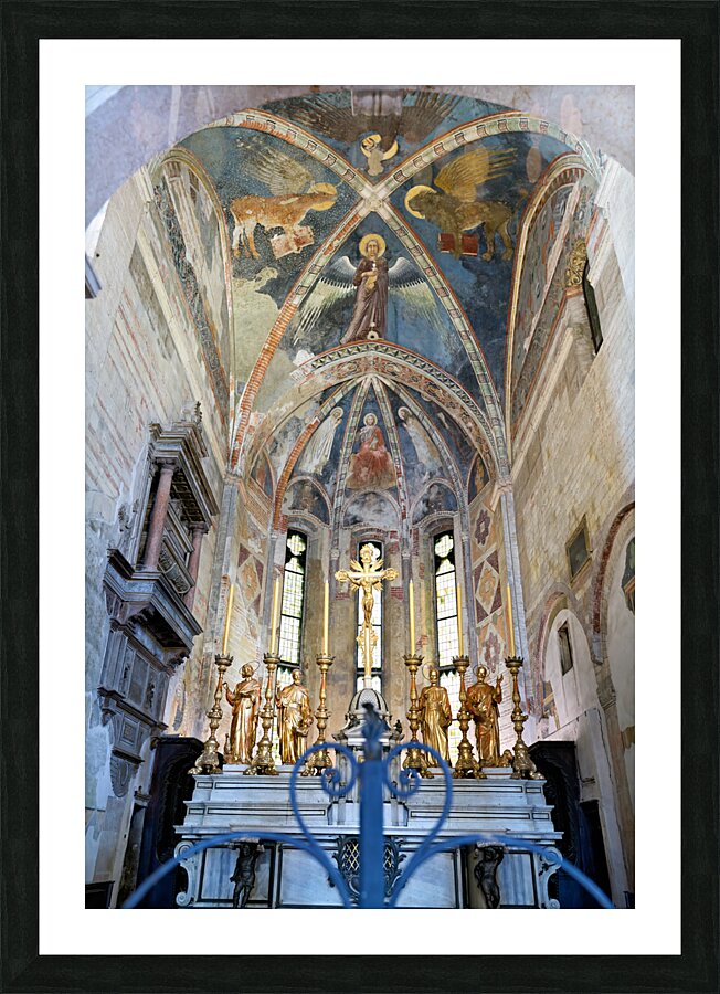 Verona Veneto Italy. San Fermo Maggiore Church Picture Frame print