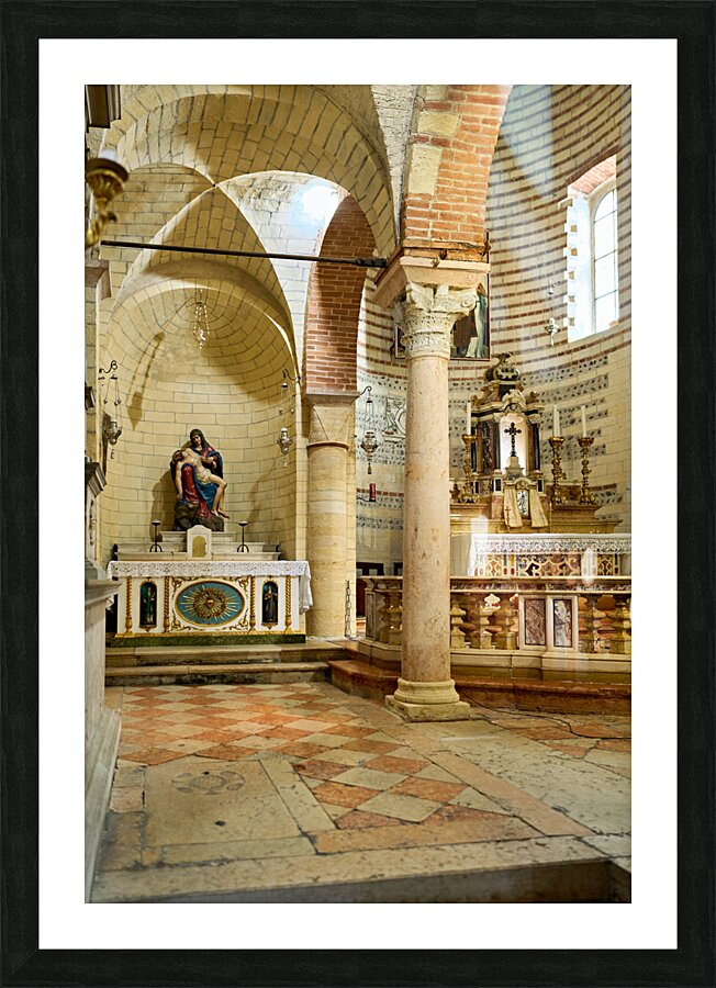 Verona Veneto Italy. San Lorenzo Basilica Picture Frame print